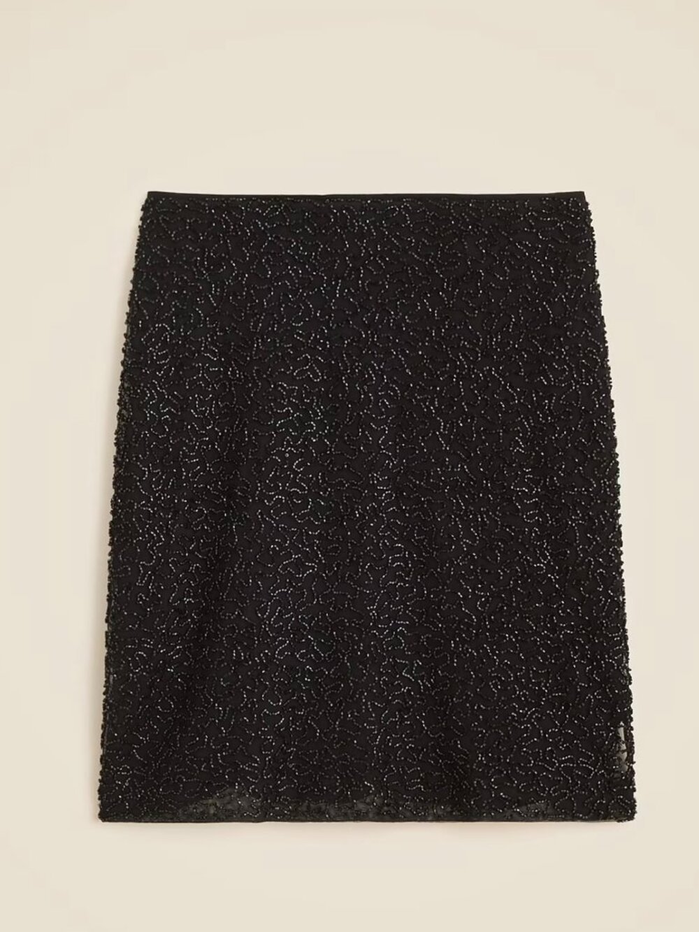 j.crew collection sequin layred slip skirt. size: 12. black. item #cm740.